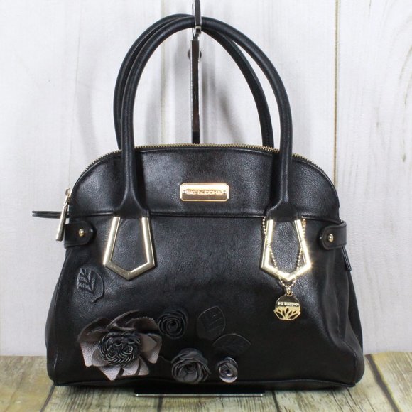 Big Buddha Handbags - BIG BUDHHA Vegan Leather 3D Floral Tote Handbag